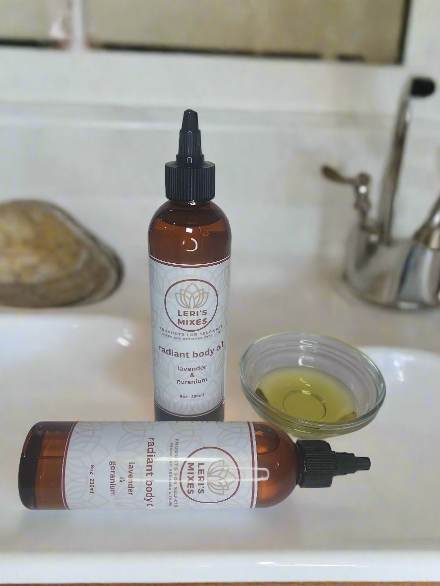 Lavender & Geranium - After-Shower Body Oil
